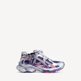Herren-Runner-Sneaker mit Farbverlauf in Marineblau/Rot/Grau