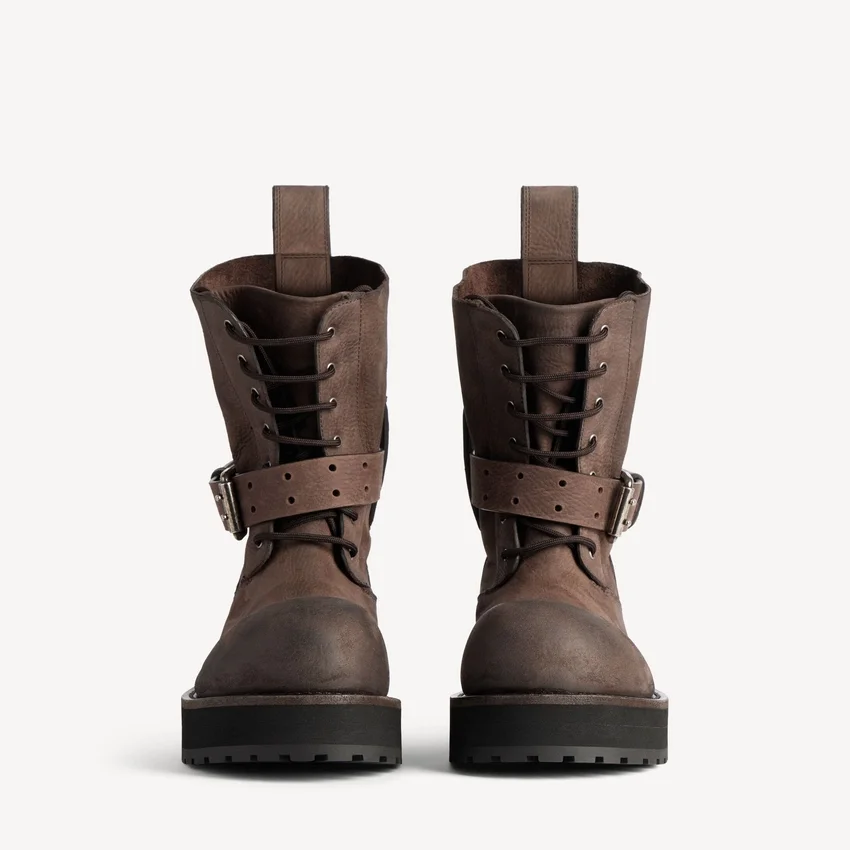 Herren-Schnür-Stiefeletten «Venom» in Braun Herren-Schnür-Stiefeletten «Venom» in Braun