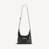 Herren-Shopper mit Staubbeutel, Crossbody-Tasche, mittelgross, in Schwarz