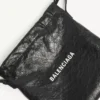 Herren-Shopper mit Staubbeutel, Crossbody-Tasche, mittelgross, in Schwarz