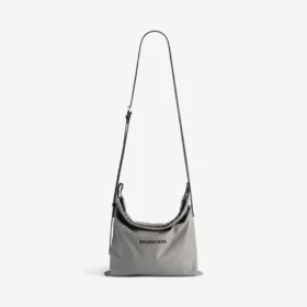 Herren-Shopper-Staubeutel-Umhängetasche, mittelgross, in Balenciaga-Grau