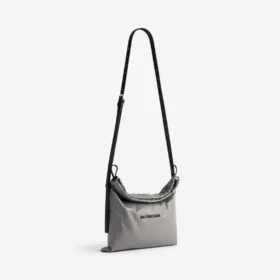 Herren-Shopper-Staubeutel-Umhängetasche, mittelgross, in Balenciaga-Grau