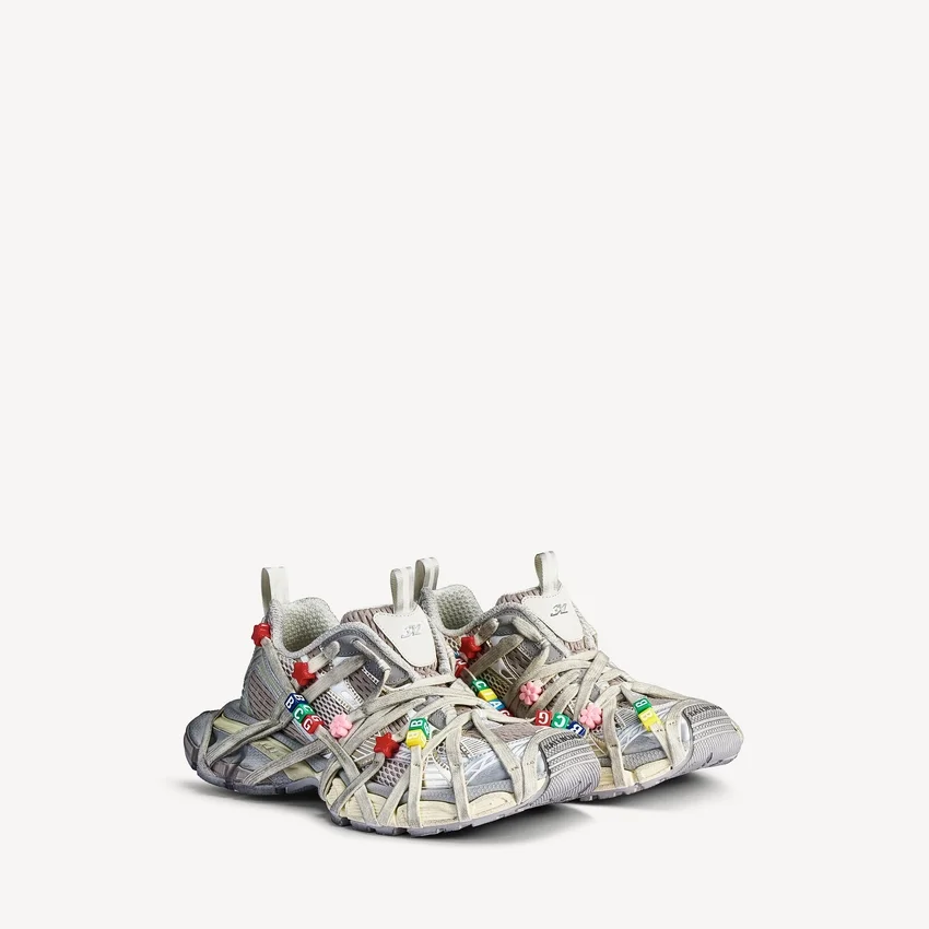 Herren-Sneaker «3XL Extreme Lace» in Eggshell/Multicolor Herren-Sneaker «3XL Extreme Lace» in Eggshell/Multicolor