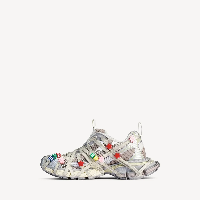 Herren-Sneaker «3XL Extreme Lace» in Eggshell/Multicolor Herren-Sneaker «3XL Extreme Lace» in Eggshell/Multicolor