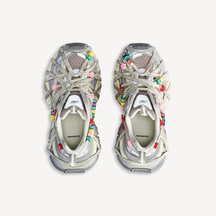 Herren-Sneaker «3XL Extreme Lace» in Eggshell/Multicolor Herren-Sneaker «3XL Extreme Lace» in Eggshell/Multicolor