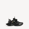 Herren-Sneaker 3XL mit Anhängern in Schwarz/Silber