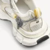 Herren-Sneaker 3XL mit Anhängern in Weiss/Gelb/Silber/Schwarz