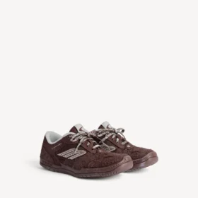 Herren-Sneaker «Hamptons» aus Wildleder in Dunkelbraun/Grau