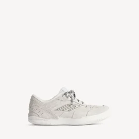 Herren-Sneaker «Hamptons» aus Wildleder in Off-White/Schwarz