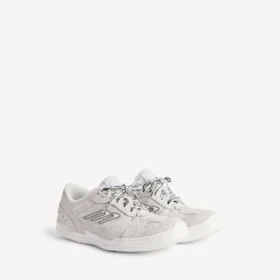 Herren-Sneaker «Hamptons» aus Wildleder in Off-White/Schwarz