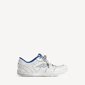Herren-Sneaker «Hamptons» im Used-Look in Weiss/Dunkelblau/Grau