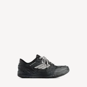 Herren-Sneaker «Hamptons» im Worn-Out-Look in Schwarz