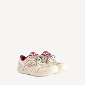 Herren-Sneaker «Hamptons» in Medium Worn-Out in Off-White/Rot