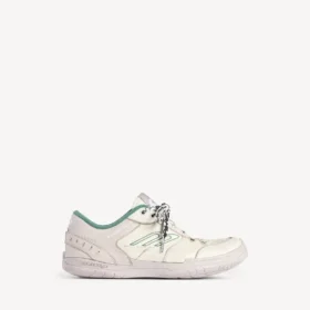 Herren-Sneaker «Hamptons» mit mittlerem Used-Look in Beige/Grün