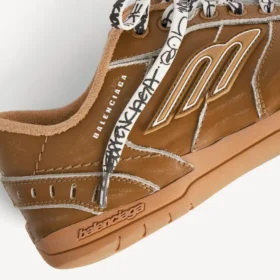 Herren-Sneaker «Hamptons» mit mittlerem Used-Look in Camel