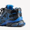 Herren-Sneaker mit Farbverlauf aus Mesh in Schwarz/Blau/Grau