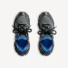 Herren-Sneaker mit Farbverlauf aus Mesh in Schwarz/Blau/Grau
