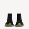 Herren-Sneaker «Speed 2.0» mit vollständig transparenter Sohle aus recyceltem Strick in Schwarz/Khaki Herren-Sneaker «Speed 2.0» mit vollständig transparenter Sohle aus recyceltem Strick in Schwarz/Khaki