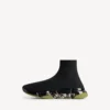 Herren-Sneaker «Speed 2.0» mit vollständig transparenter Sohle aus recyceltem Strick in Schwarz/Khaki Herren-Sneaker «Speed 2.0» mit vollständig transparenter Sohle aus recyceltem Strick in Schwarz/Khaki