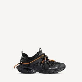 Herren-Sneaker «Track Trail» mit Schnürsenkeln in Schwarz/Orange