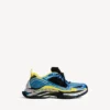 Herren-Sneaker «Triple S.2» in Blau/Weiss/Gelb