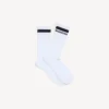 Herren-Socken mit Logo in Weiss/Schwarz