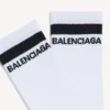 Herren-Socken mit Logo in Weiss/Schwarz