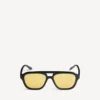 Herren-Sonnenbrille «Daily Pilot» in Schwarz/Gelb