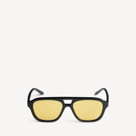 Herren-Sonnenbrille «Daily Pilot» in Schwarz/Gelb