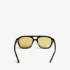 Herren-Sonnenbrille «Daily Pilot» in Schwarz/Gelb