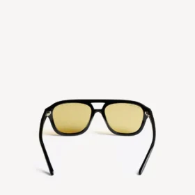 Herren-Sonnenbrille «Daily Pilot» in Schwarz/Gelb