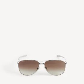 Herren-Sonnenbrille «Monday Pilot» in hellem Ruthenium