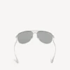 Herren-Sonnenbrille «Monday Pilot» in hellem Ruthenium