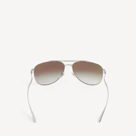 Herren-Sonnenbrille «Monday Pilot» in hellem Ruthenium