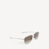 Herren-Sonnenbrille «Monday Pilot» in hellem Ruthenium