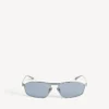 Herren-Sonnenbrille «Tag 3.0» mit D-Rahmen in Silber