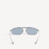 Herren-Sonnenbrille «Tag 3.0» mit D-Rahmen in Silber