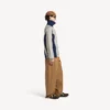 Herren-Strickjacke mit Reissverschluss von «Bodies» in Grau/Marineblau