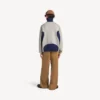 Herren-Strickjacke mit Reissverschluss von «Bodies» in Grau/Marineblau