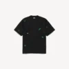 Herren-T-Shirt «520 Stickers» in mittlerer Passform in Schwarz/Grün