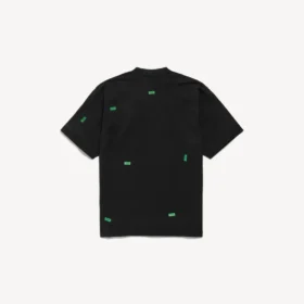 Herren-T-Shirt «520 Stickers» in mittlerer Passform in Schwarz/Grün