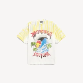 Herren-T-Shirt «Extreme Tie-Dye» in weisser Farbe mit mittlerer Passform