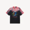 Herren-T-Shirt in schwarzer Farbe mit «Extreme Tie-Dye»-Motiv und mittlerer Passform Herren-T-Shirt in schwarzer Farbe mit «Extreme Tie-Dye»-Motiv und mittlerer Passform