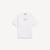 Herren-T-Shirt in weisser Farbe mit skizzenhaftem Motiv und mittlerer Passform Herren-T-Shirt in weisser Farbe mit skizzenhaftem Motiv und mittlerer Passform