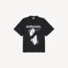Herren-T-Shirt «Lady in Shades» in Oversize-Passform, schwarz