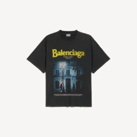 Herren-T-Shirt «The Address» in mittlerer Passform, in gewaschenem Schwarz