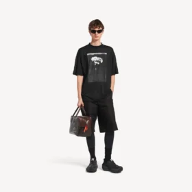 Herren-T-Shirt «The Song of the Highest Tower» in Oversize-Passform, schwarz