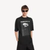 Herren-T-Shirt «The Song of the Highest Tower» in Oversize-Passform, schwarz
