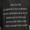 Herren-T-Shirt «The Song of the Highest Tower» in Oversize-Passform, schwarz