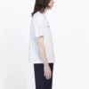 Herren-T-Shirt von Balenciaga mit «BB Paris»-Aufdruck, Rundhalsausschnitt, kurze Ärmel, Retro-Version, weiss 594579TGV609000